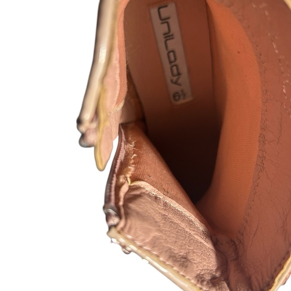 Unilody Pink Sequin Bootie Pumps Sz 6.5 - Picture 11 of 13